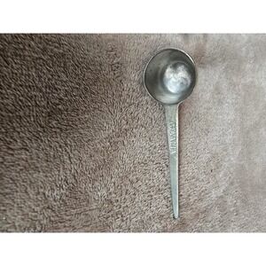 Gevalia Kaffe Coffee Scoop Pewter Metal Measuring Spoon Vintage Silver Tone